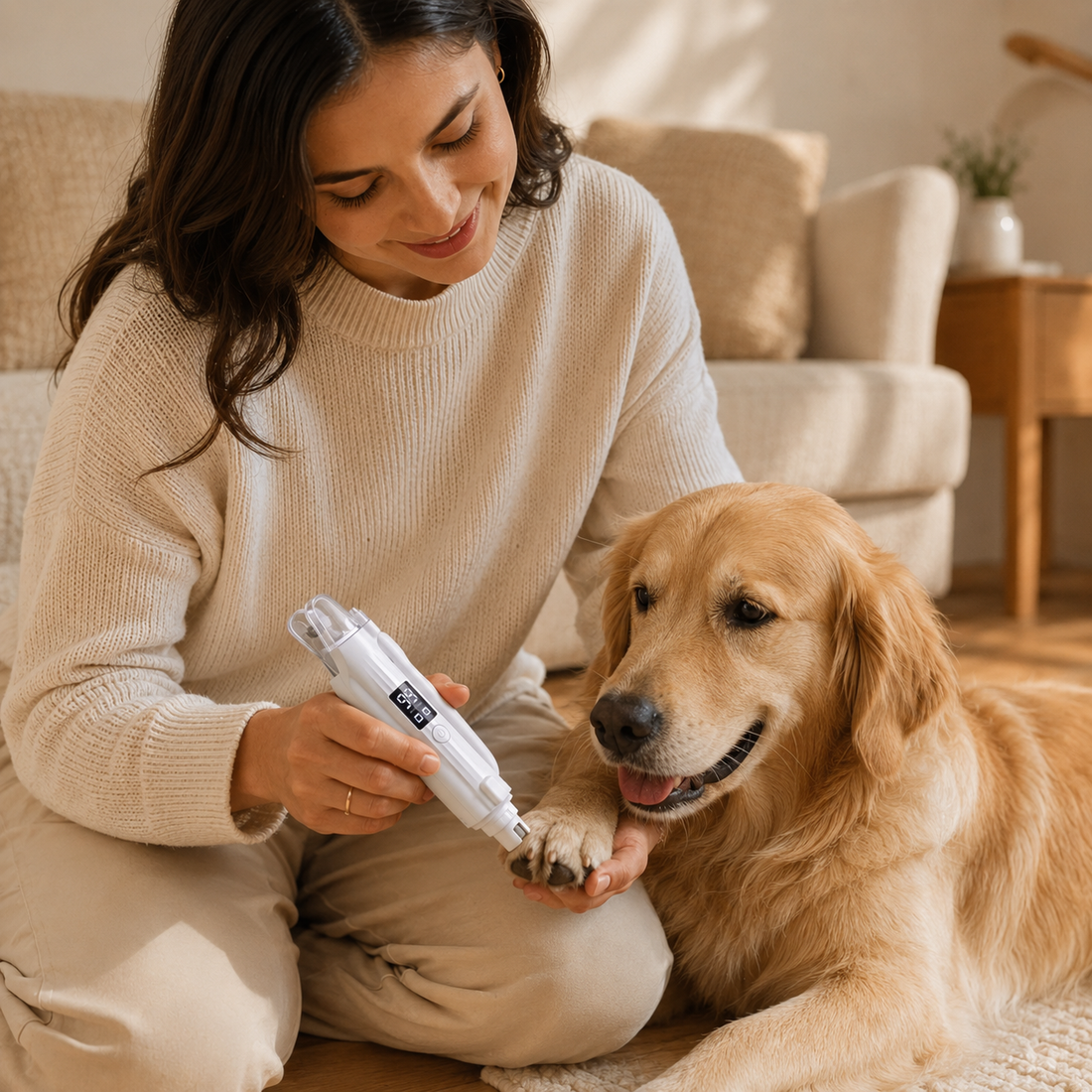 QuietGlow Pet Nail Grinder